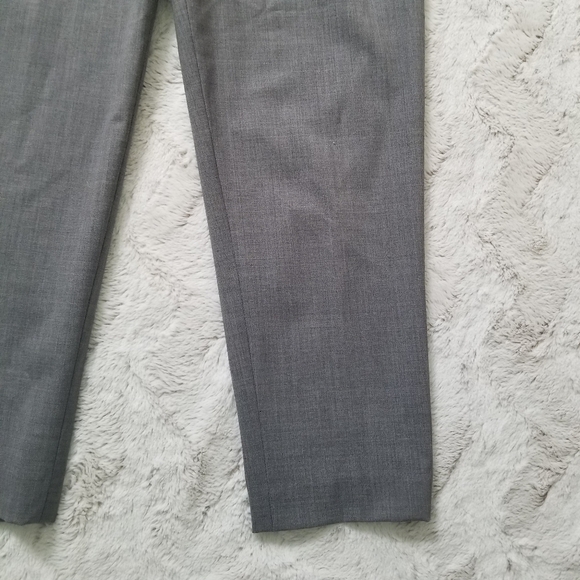 Elizabeth And James Gray Flat Front Pegged Wool Cropped Pants Size 2 - Picture 10 of 15